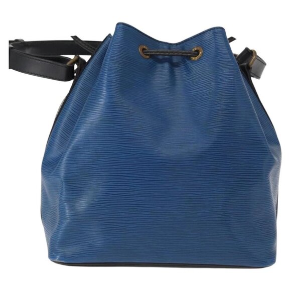 LOUIS VUITTON Epi Petit Noe Bag Bicolor Black Blue - Picture 2 of 16